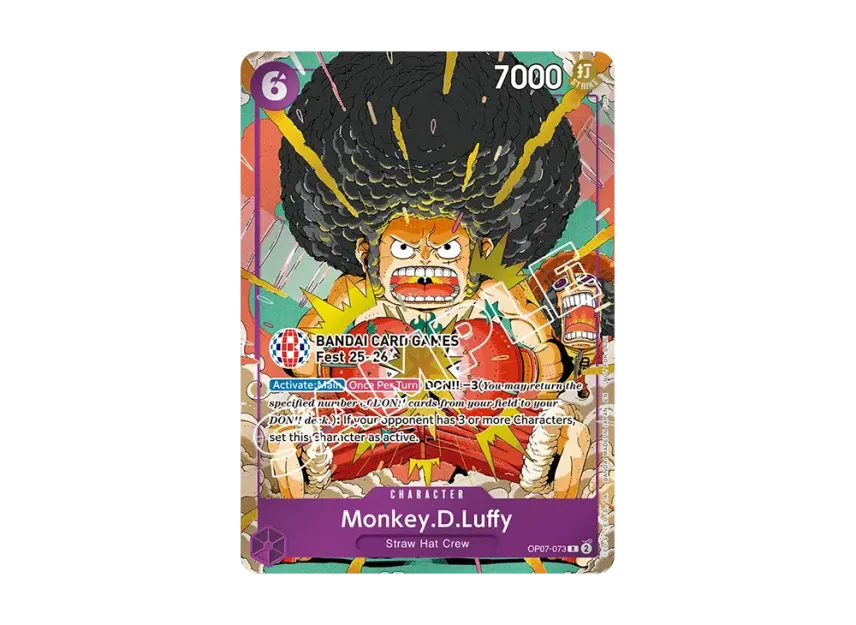 Monkey.D.Luffy R [OP07-073] [EN] (Promotional Card "BANDAI CARD GAMES Fest 25-26 Free Giveaways")