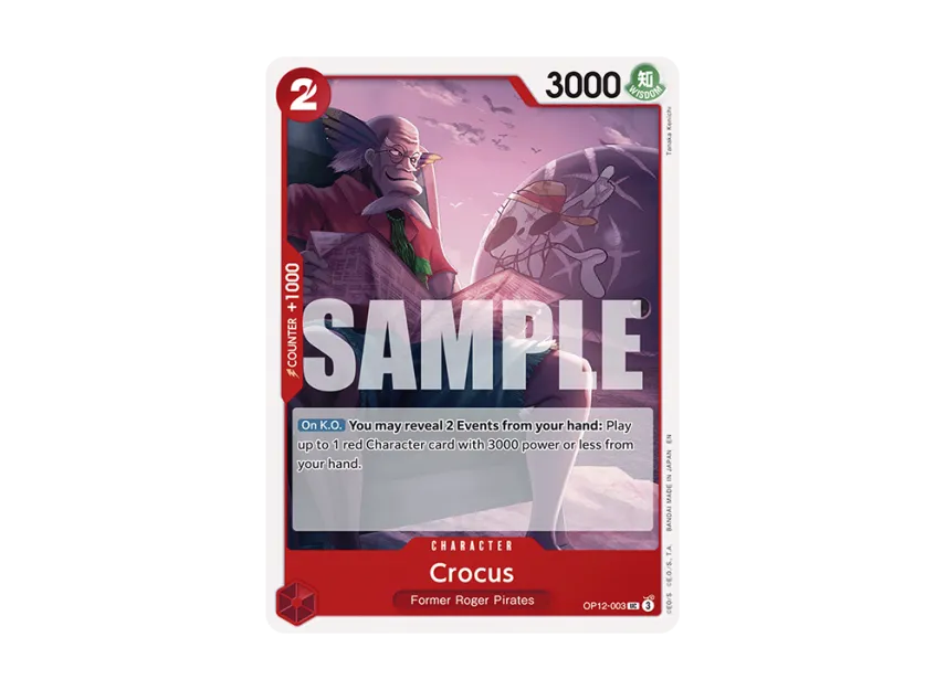 Crocus UC [OP12-003] [EN] (Booster Pack "LEGACY OF THE MASTER")