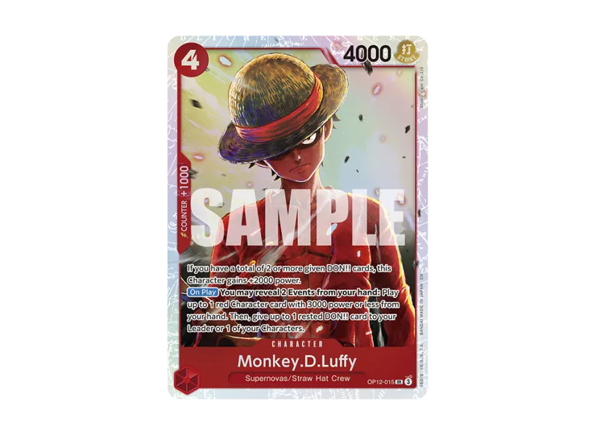 Monkey.D.Luffy SR [OP12-015] [EN] (Booster Pack "LEGACY OF THE MASTER")