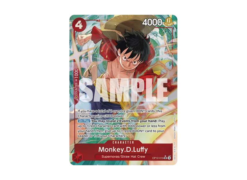 Monkey.D.Luffy SR-P [OP12-015] [EN] (Booster Pack "LEGACY OF THE MASTER")
