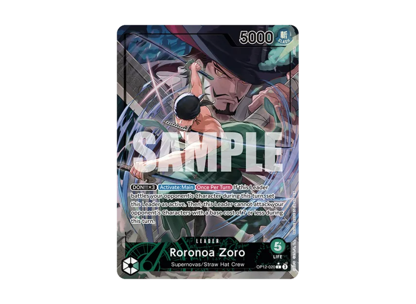 Roronoa Zoro L-P [OP12-020] [EN] (Booster Pack "LEGACY OF THE MASTER")