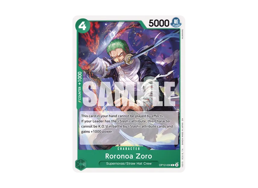 Roronoa Zoro C [OP12-036] [EN] (Booster Pack "LEGACY OF THE MASTER")
