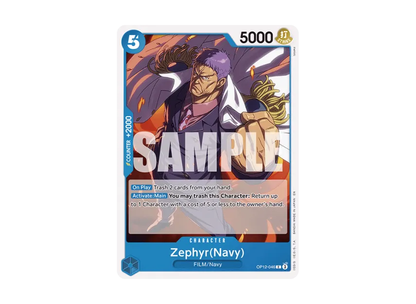 Zephyr (Navy) C [OP12-046] [EN] (Booster Pack "LEGACY OF THE MASTER")