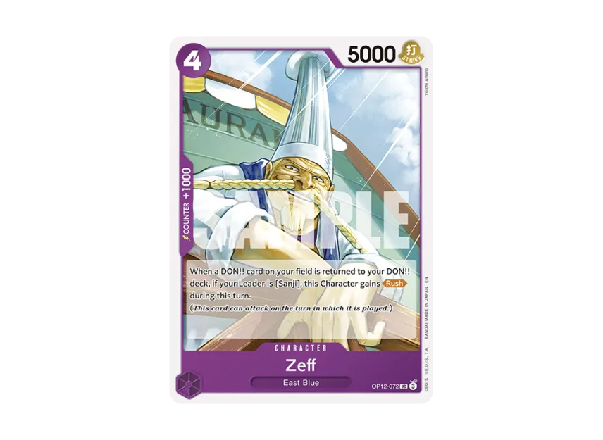 Zeff UC [OP12-072] [EN] (Booster Pack "LEGACY OF THE MASTER")