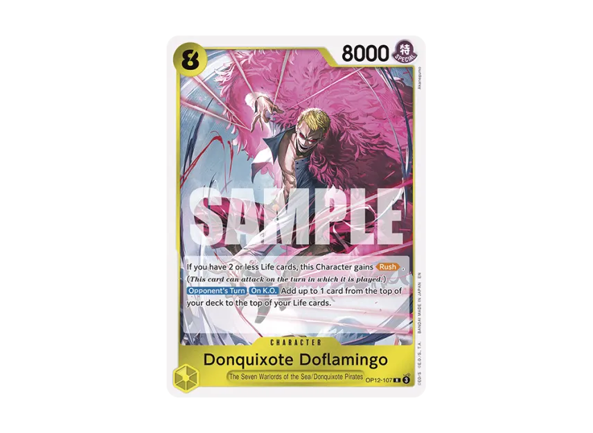 Donquixote Doflamingo R [OP12-107] [EN] (Booster Pack "LEGACY OF THE MASTER")