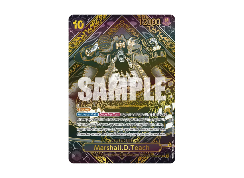 Marshall.D.Teach SR-SPC : 3th Anniversary Special Card : Gold [OP09-093] [EN] (Booster Pack "LEGACY OF THE MASTER")