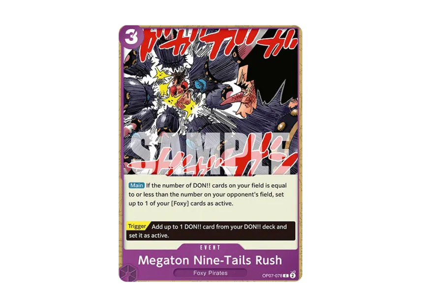 Megaton Nine-Tails Rush C [OP07-078] [EN] (Booster Pack "500 Years In The Future")