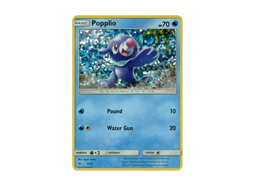 Popplio : Holo [12-MCDONALD-S-COLLECTION-2017 4/12] (Sun & Moon "McDonald's Collection 2017")