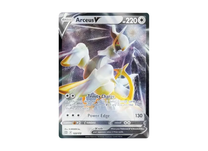 Arceus V : Metal Card [172-PROMOTIONAL-CARD 122/172] (Promotional Card)