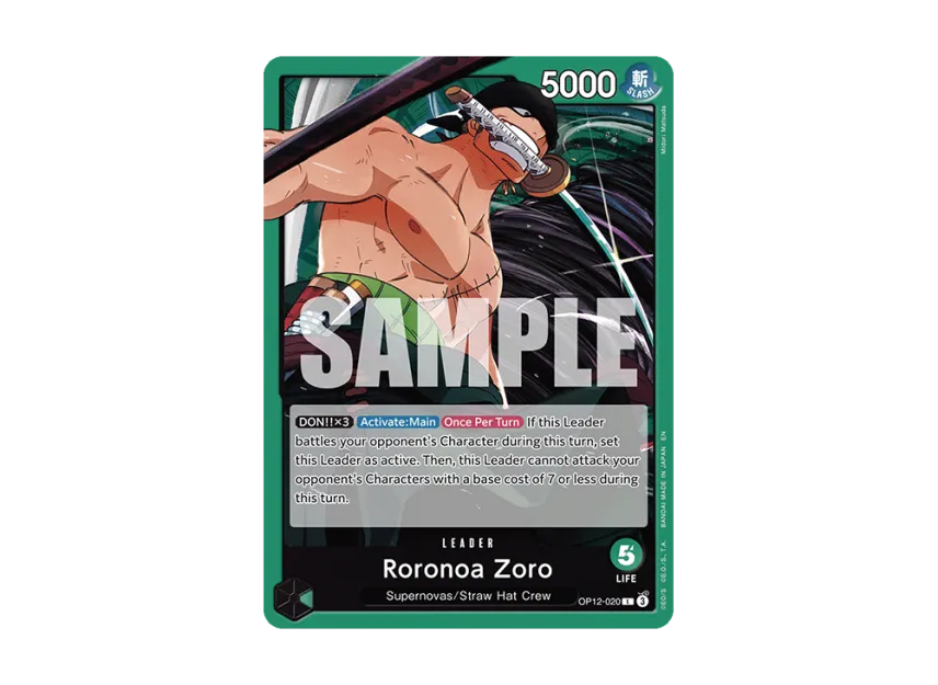 Roronoa Zoro L [OP12-020] [EN] (Booster Pack "LEGACY OF THE MASTER")