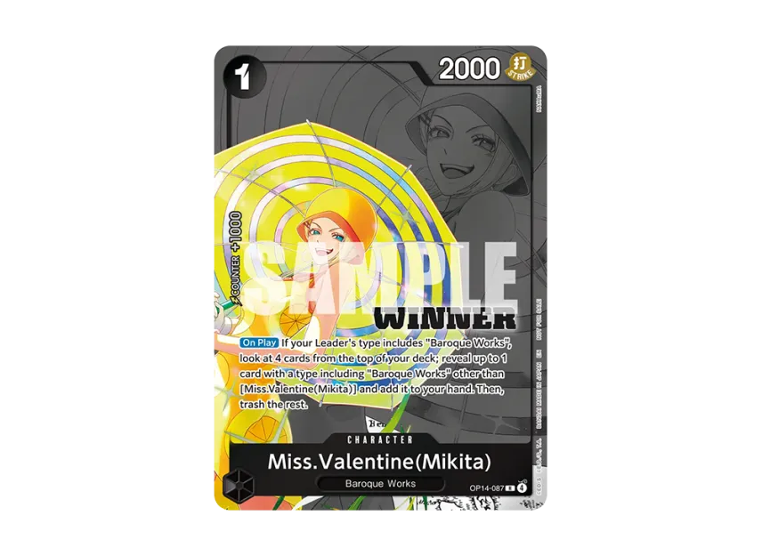 Miss.Valentine(Mikita) R [OP14-087] [EN] (Promotional Card "Winner Pack 2026 Vol. 3")
