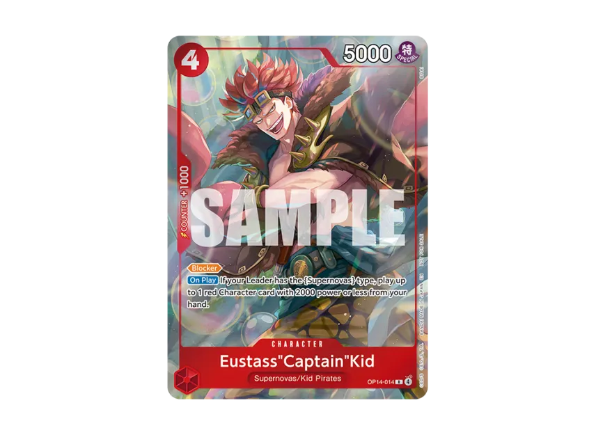 Eustass"Captain"Kid R [OP14-014] [EN] (Promotional Card "THE AZURE SEA’S SEVEN Dash Pack")