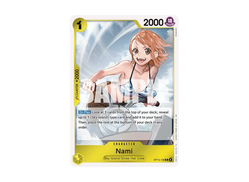 Nami R [OP15-108] [EN] (Booster Pack "ADVENTURE ON KAMI’S ISLAND")