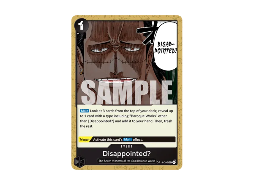 Disappointed? UC [OP14-099] [EN] (Booster Pack "THE AZURE SEA'S SEVEN")