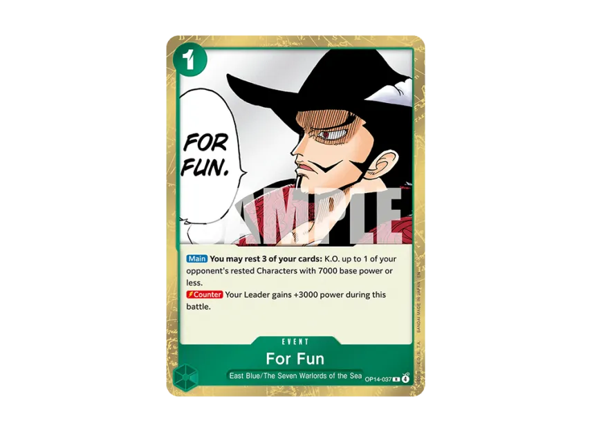 For Fun R [OP14-037] [EN] (Booster Pack "THE AZURE SEA'S SEVEN")