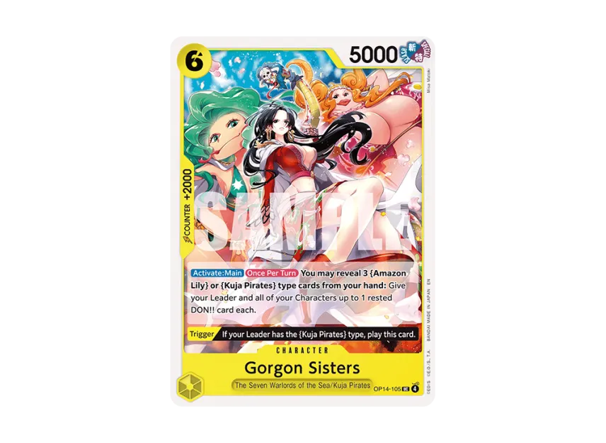 Gorgon Sisters UC [OP14-105] [EN] (Booster Pack "THE AZURE SEA'S SEVEN")