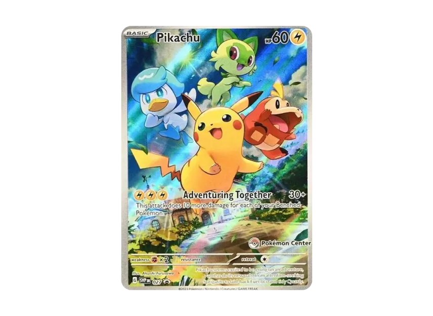 Pikachu P [SVP 027] [EN] (Scarlet & Violet "Paldea Evolved Pokemon Center Elite Trainer Box")
