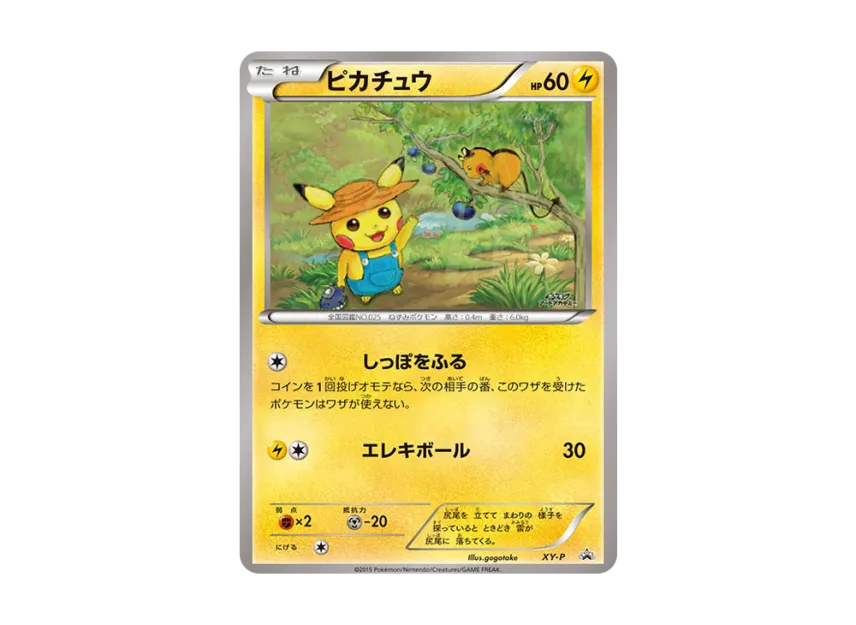 Pikachu P [XY-P] (Promotional Cards "Pokemon Art Academy Illustration Contest Winning Works Card")