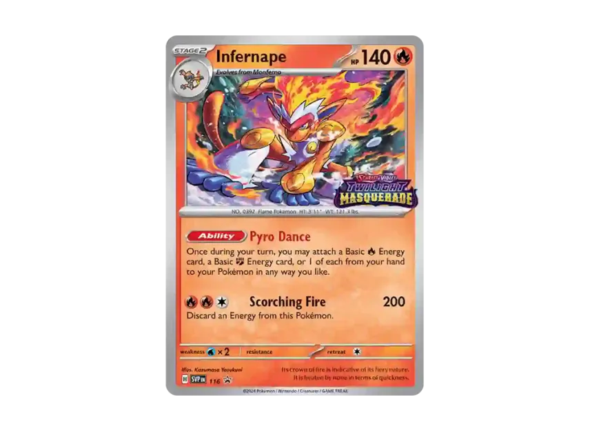 Infernape P [SVP 116] [EN] (Scarlet & Violet "Promotional Card")