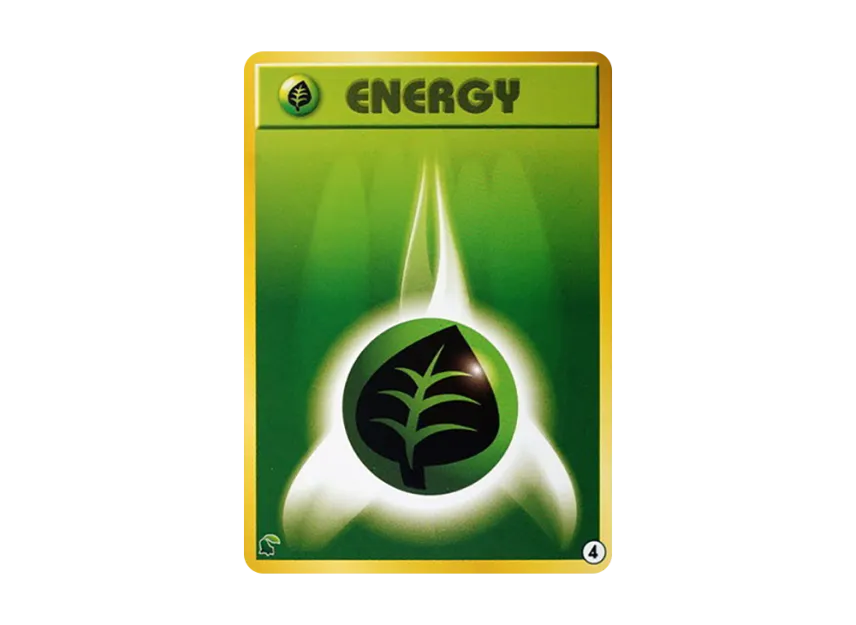 Grass Energy : Old Back [NEO] (Pokemon Card neo "Intro Pack neo")
