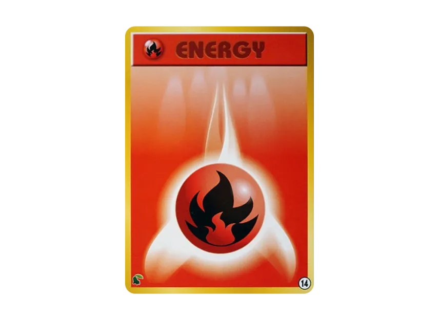 Fire Energy : Old Back [NEO] (Pokemon Card neo "Intro Pack neo")