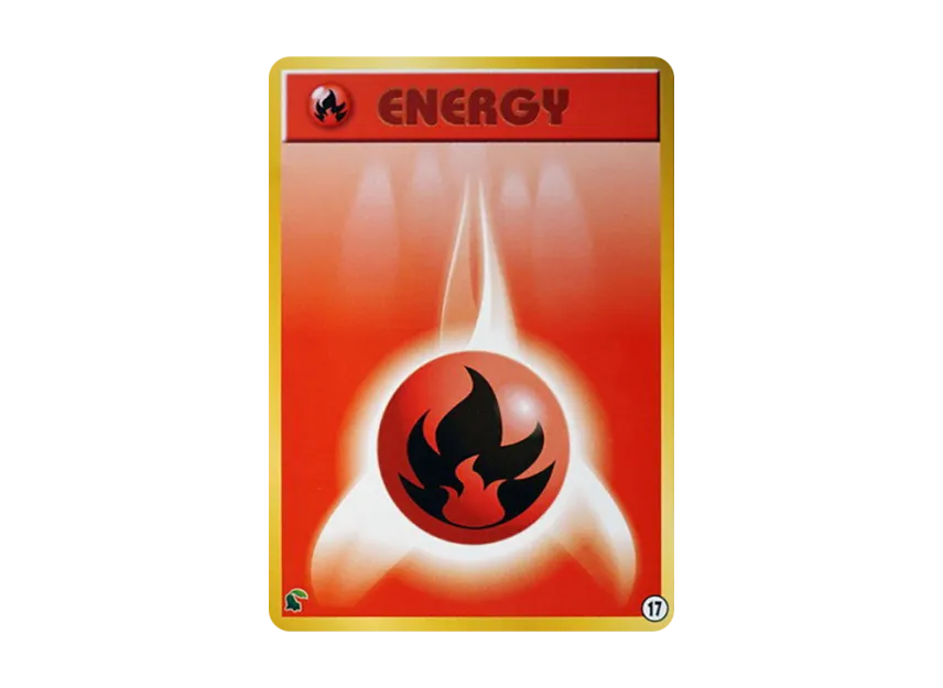 Fire Energy : Old Back [NEO] (Pokemon Card neo "Intro Pack neo")