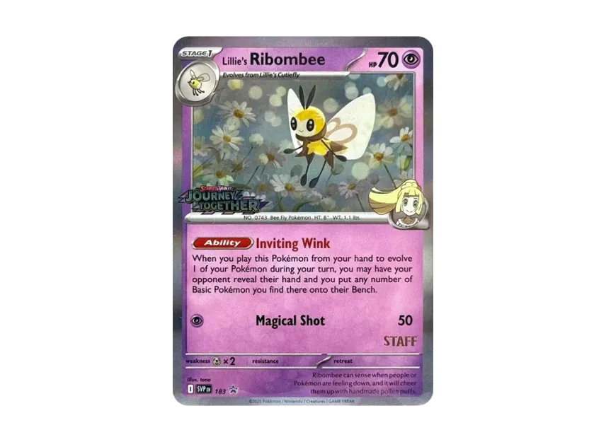 Lillie's Ribombee P [SVP 183] [EN] (Scarlet & Violet "Promotional Card")