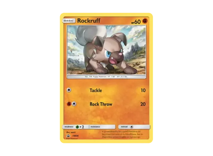 Rockruff P [SM06] (Sun & Moon "Promotional Card")