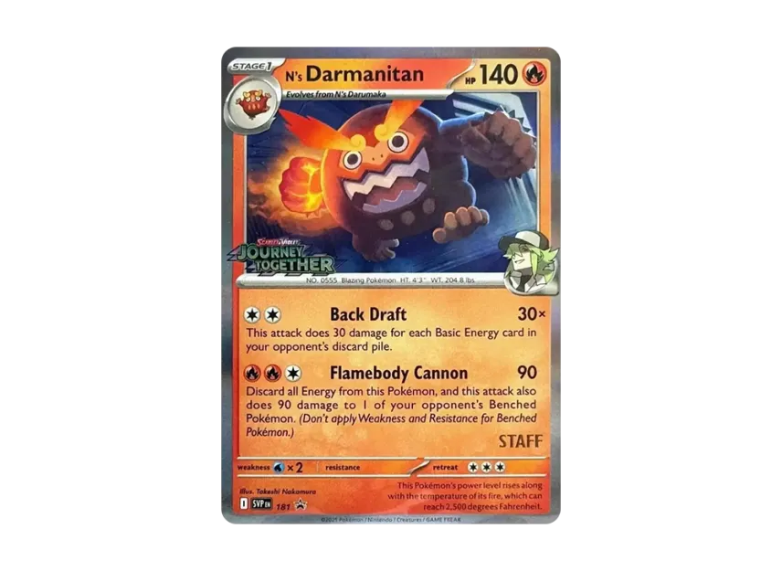 N's Darmanitan P [SVP 181] [EN] (Scarlet & Violet "Promotional Card")