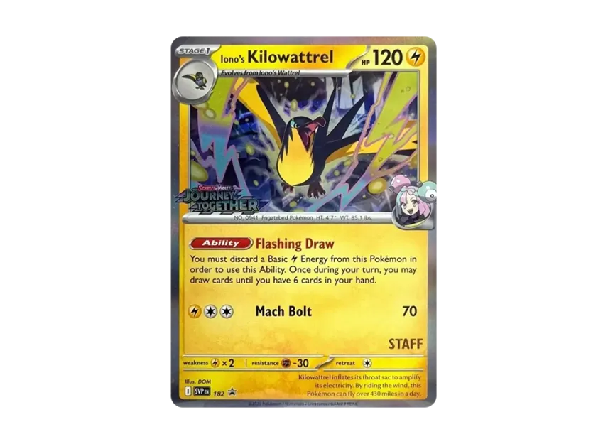 Iono's Kilowattrel P [SVP 182] [EN] (Scarlet & Violet "Promotional Card")
