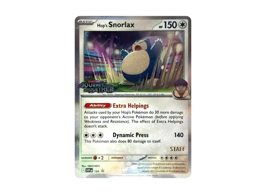 Hop's Snorlax P [SVP 184] [EN] (Scarlet & Violet "Promotional Card")