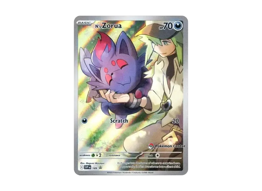 N's Zorua P [SVP 189] [EN] (Pokemon Center Elite Trainer Box "Journey Together")