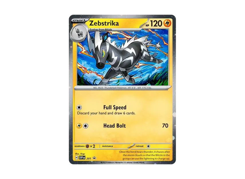 Zebstrika P [SVP 201] [EN] (Scarlet & Violet "Promotional Card")