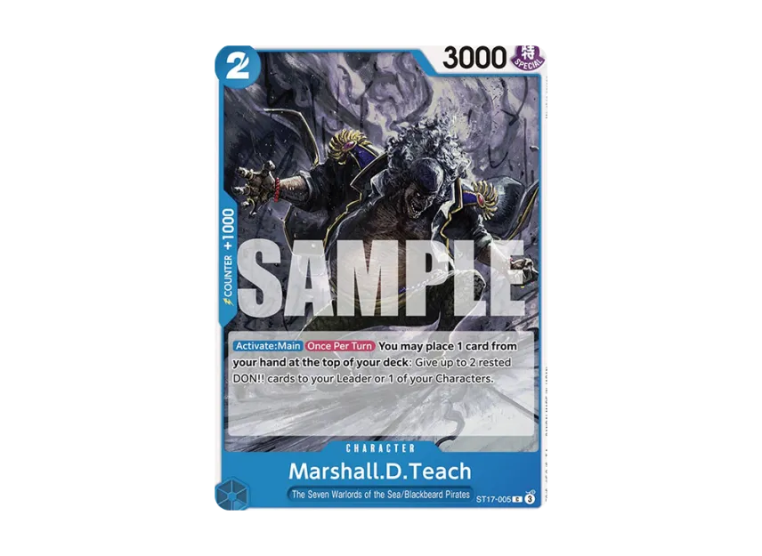 Marshall.D.Teach C [ST17-005] [EN] (Start Deck "BLUE Donquixote Doflamingo")