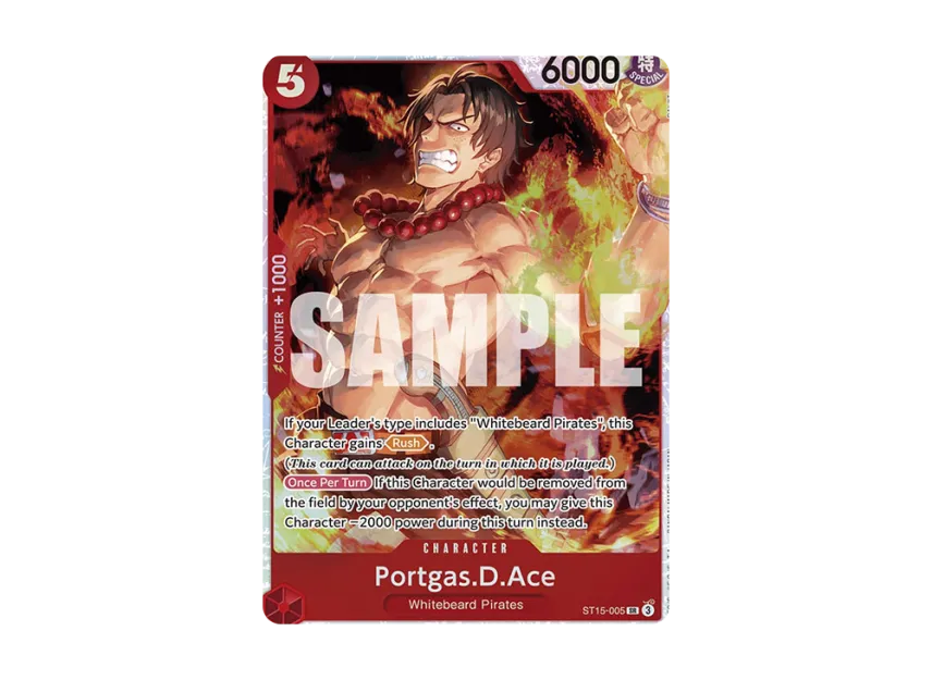 Portgas.D.Ace SR [ST15-005] [EN] (Start Deck "RED Edward.Newgate")