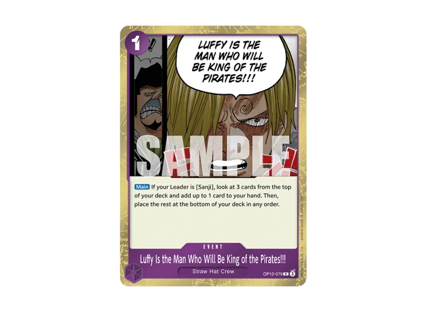 Luffy Is the Man Who Will Be King of the Pirates!!! R [OP12-079] [EN] (Booster Pack "LEGACY OF THE MASTER")