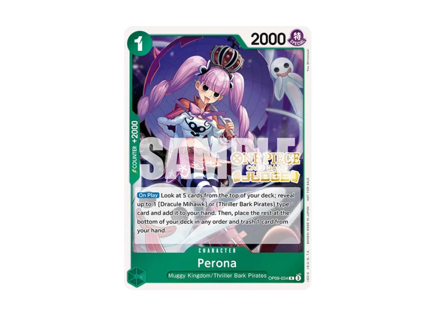 Perona R [OP09-034] [EN] (Promotional Card "Judge Pack Vol.5")