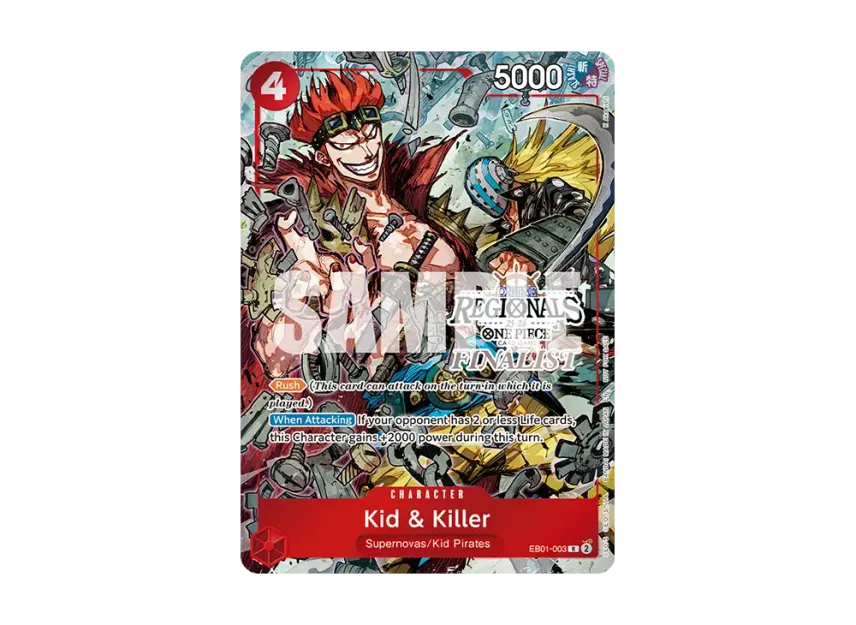 Kid & Killer R [EB01-003] [EN] (Promotional Card "Online Regional Finalist Card Set 2025 Vol.2")