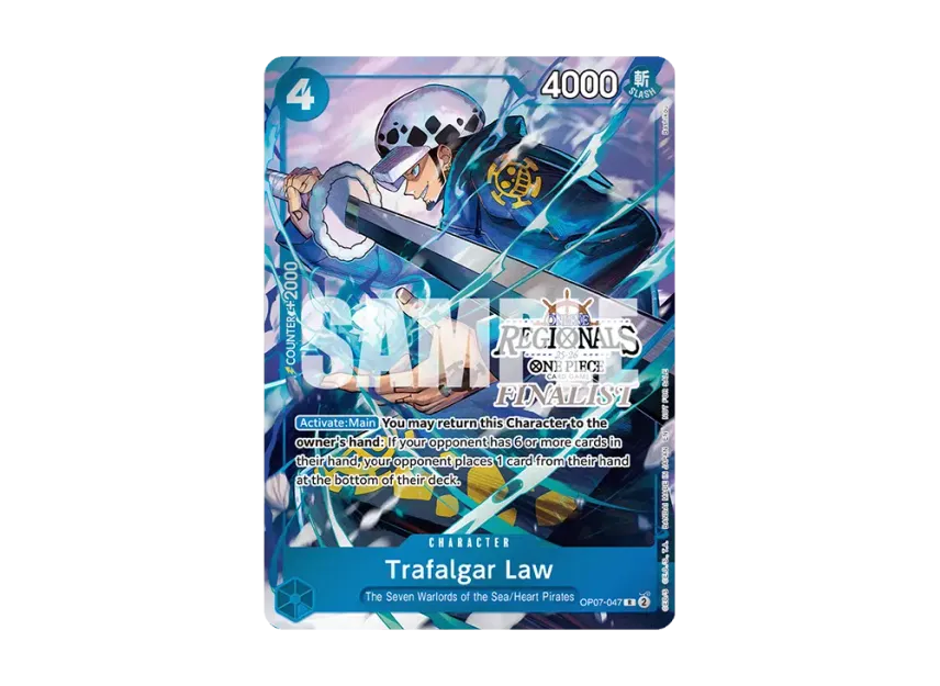 Trafalgar Law R [OP07-047] [EN] (Promotional Card "Online Regional Finalist Card Set 2025 Vol.2")