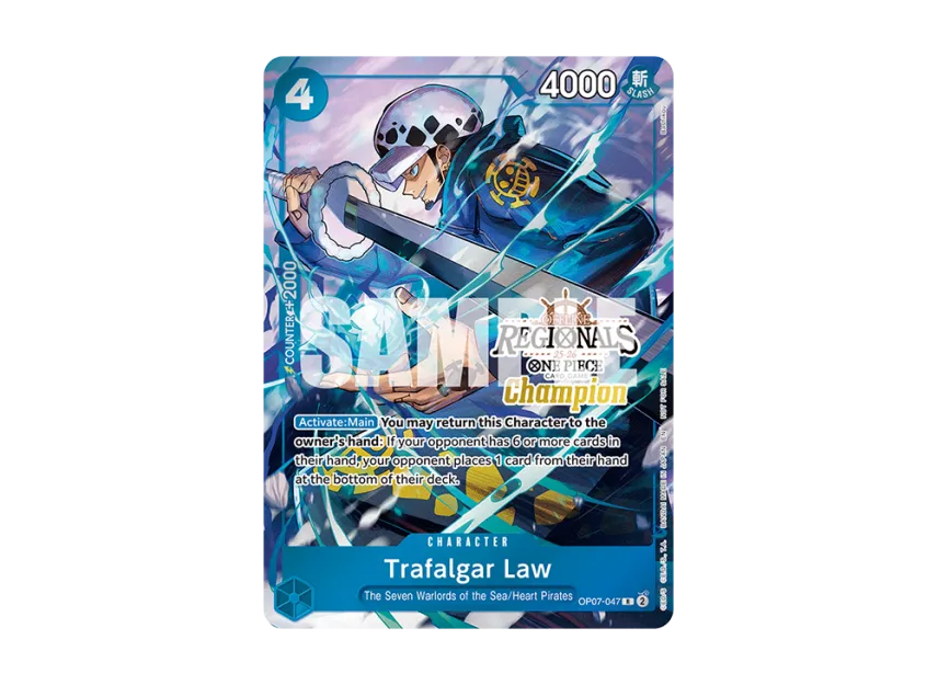 Trafalgar Law R [OP07-047] [EN] (Promotional Card "Offline Regional Champion Card Set 25-26 Season 2")