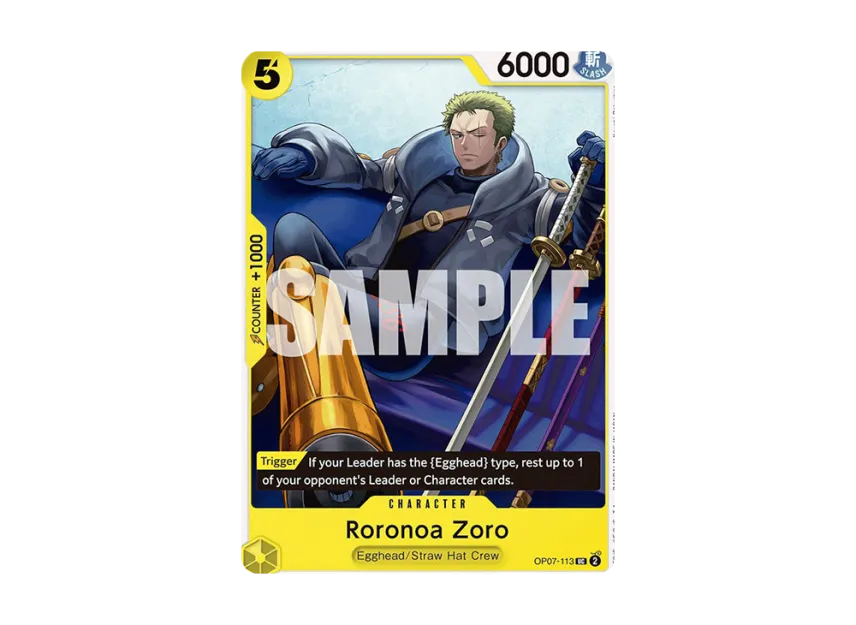 Roronoa Zoro UC [OP07-113] [EN] (Booster Pack "500 Years In The Future")