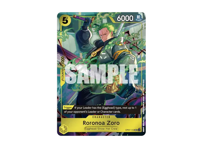 Roronoa Zoro UC [OP07-113] [EN] (Promotional Card "ONE PIECE DAY Dallas Card Game Celebration")