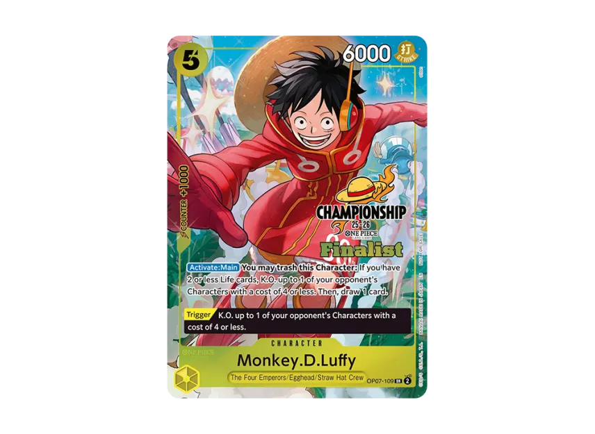 Monkey.D.Luffy SR [OP07-109] [EN] (Promotional Card "CS 25-26 Finalist Card Set 1")