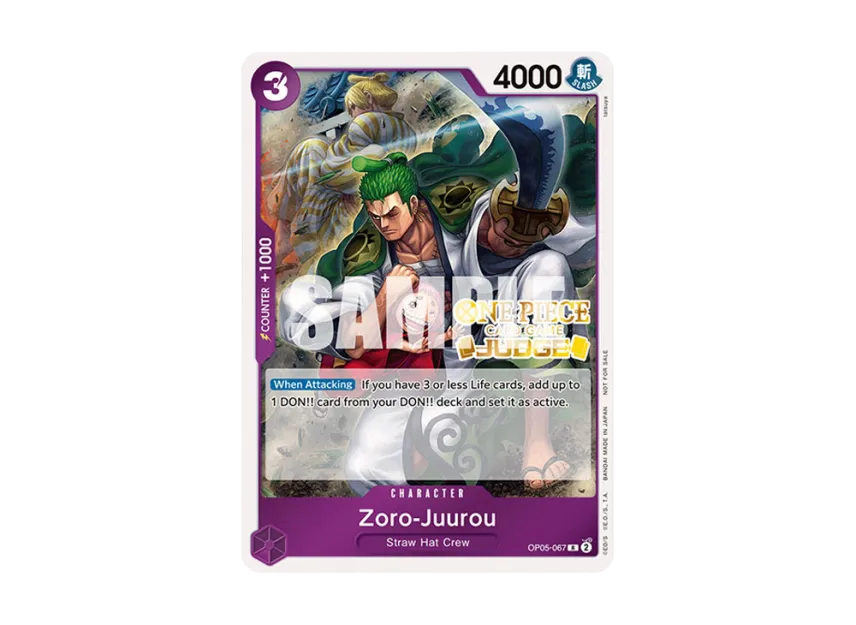 Zoro-Juurou R [OP05-067] [EN] (Promotional Card "Judge Pack Vol.3")