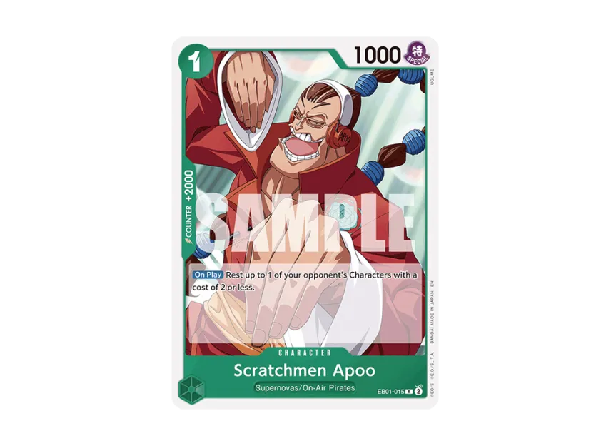 Scratchmen Apoo R [EB01-015] [EN] (Start Deck "GREEN Jewelry Bonney")
