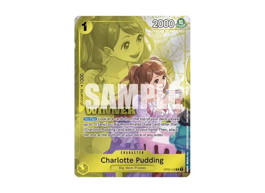 Charlotte Pudding R [OP03-112] [EN] (Promotional Card "Tournament Pack 2024 Oct.-Dec. -Winner-")