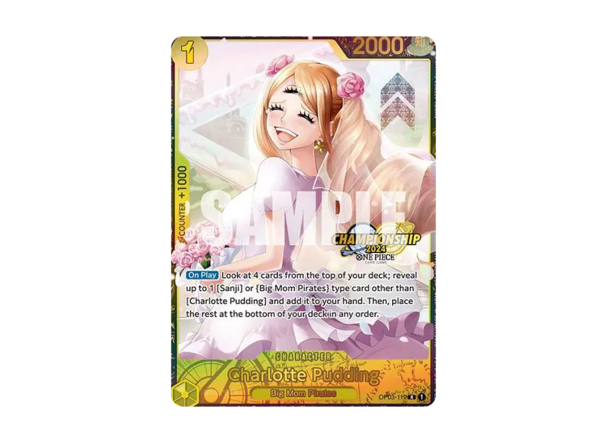 Charlotte Pudding R [OP03-112] [EN] (Promotional Card "Championship 2024 Offline Regional Top 64")