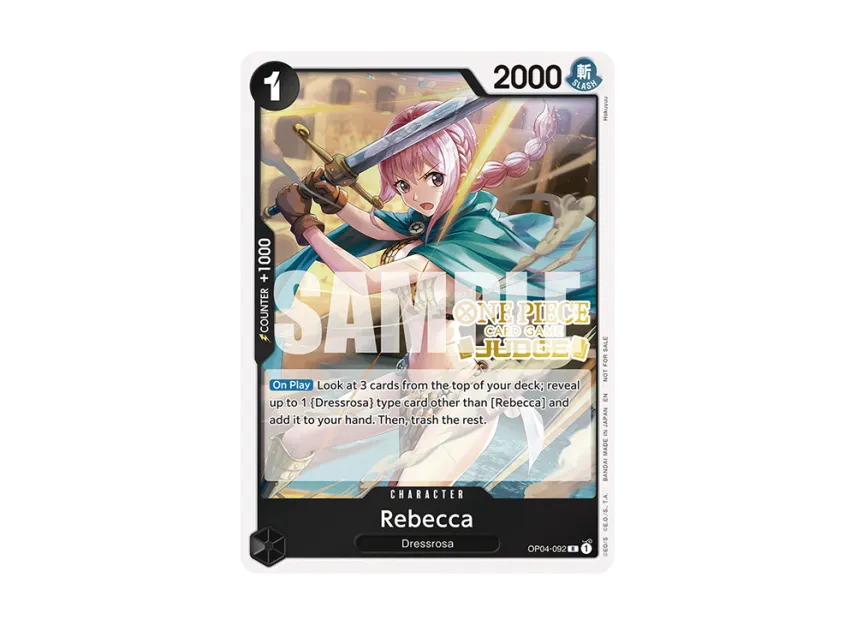 Rebecca R [OP04-092] [EN] (Promotional Card "Judge Pack Vol.6")
