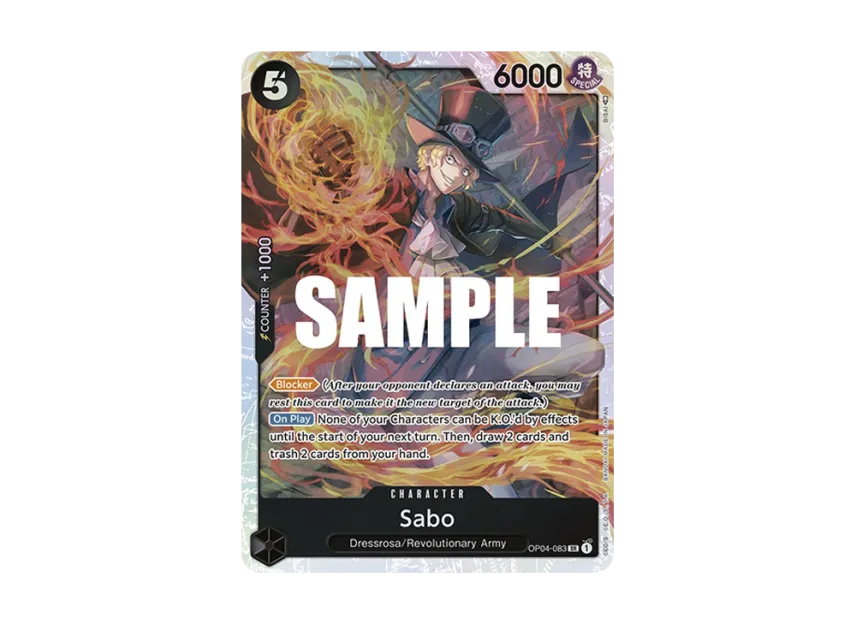 Sabo SR [OP04-083] [EN] (Booster Pack "Kingdoms Of Intrigue")