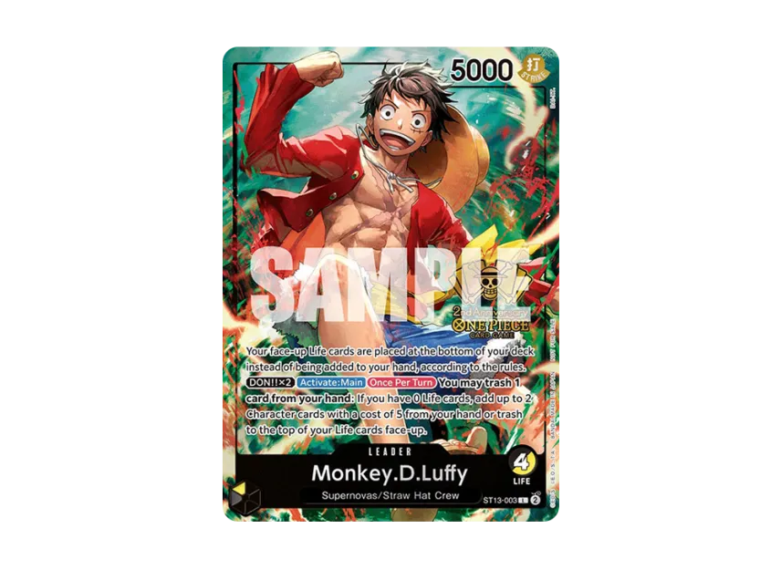 Monkey.D.Luffy L [ST13-003] [EN] (Promotional Card "2nd Anniversary Tournament Winner")